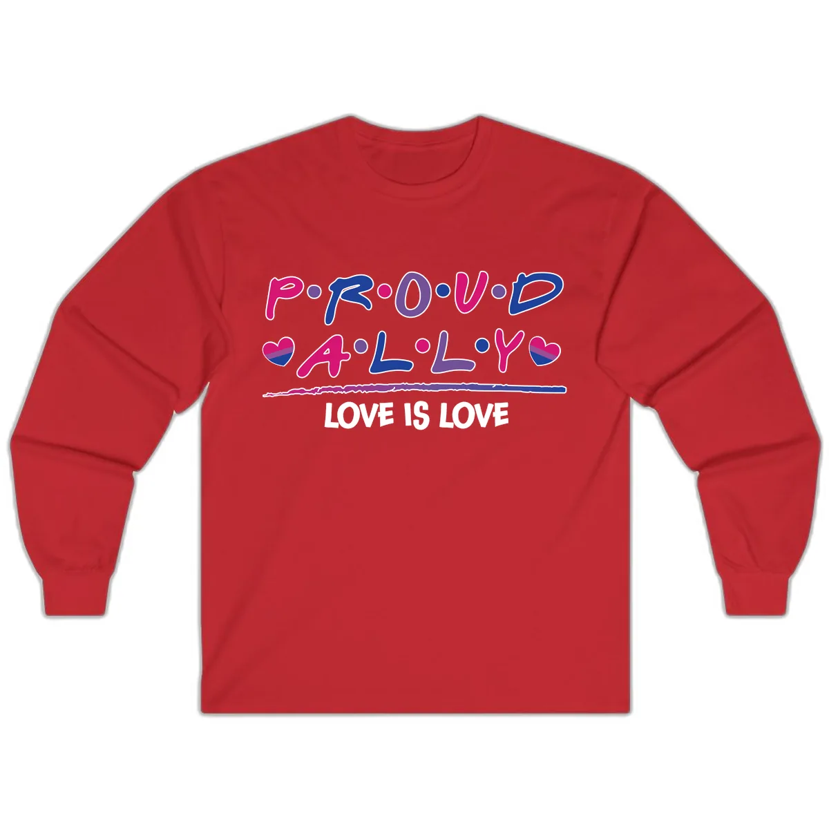 Proud For All Love Is Love Long Sleeve in Red
