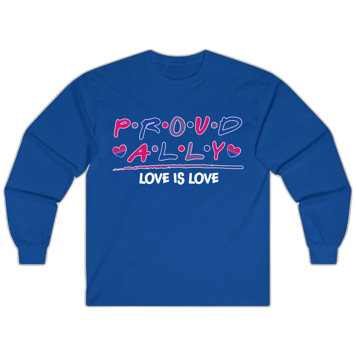 Proud For All Love Is Love Long Sleeve in Royal