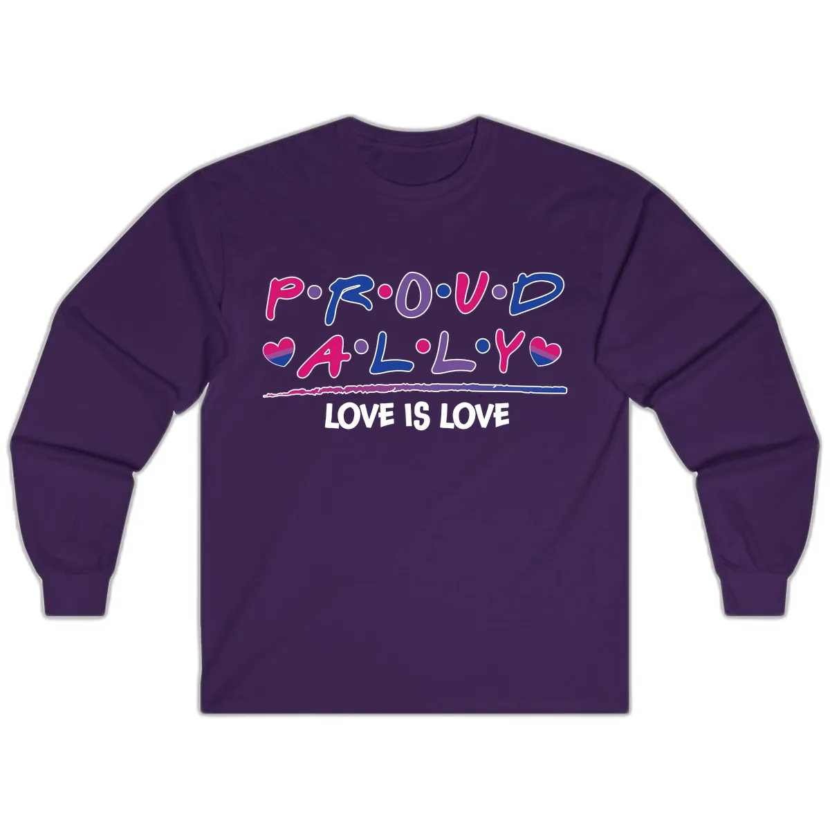 Proud For All Love Is Love Long Sleeve in Purple
