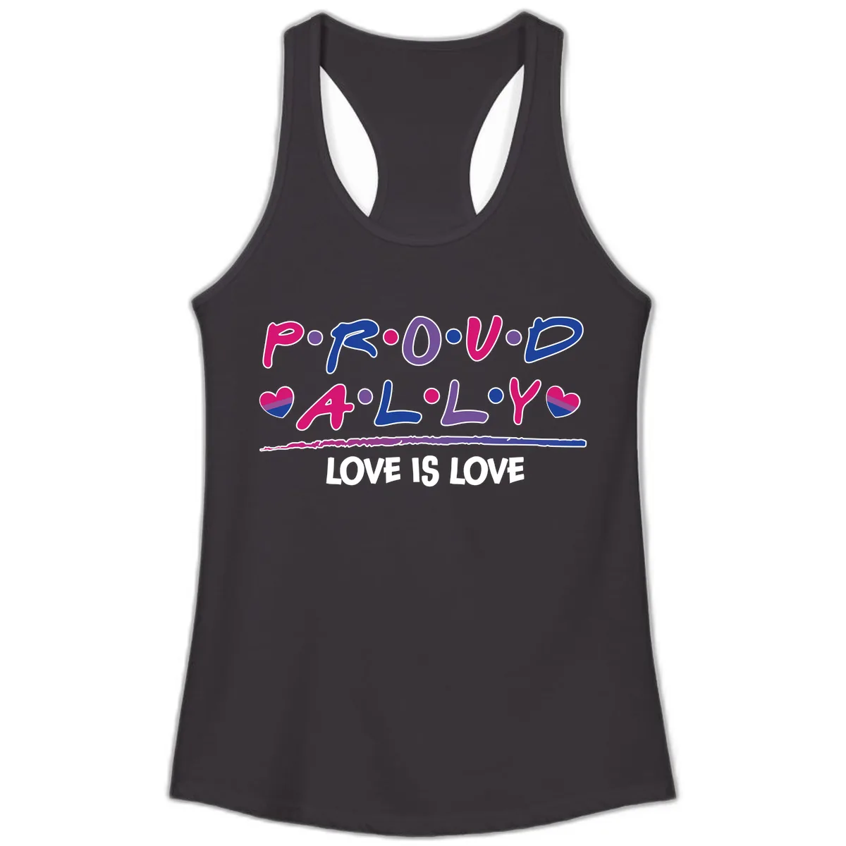 Proud For All Love Is Love Ladies Tank in Black