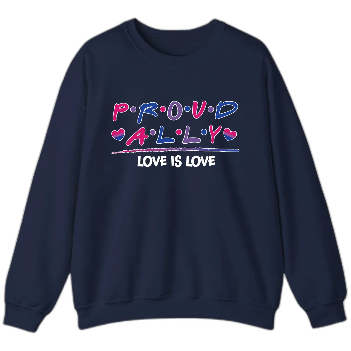 Proud For All Love Is Love Sweatshirt in Navy