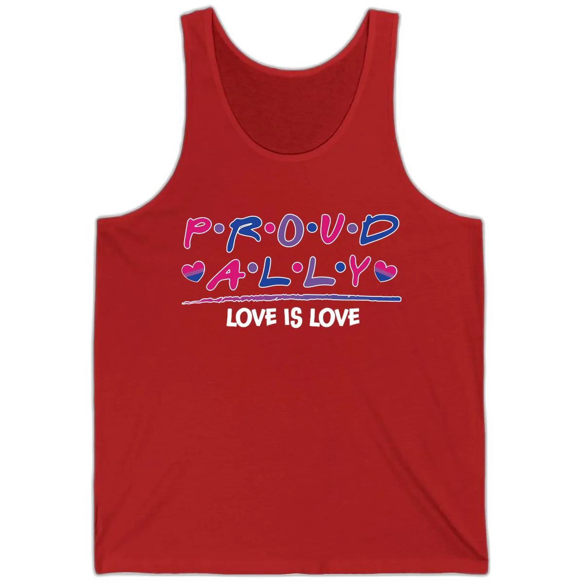 Proud For All Love Is Love Tank in Red