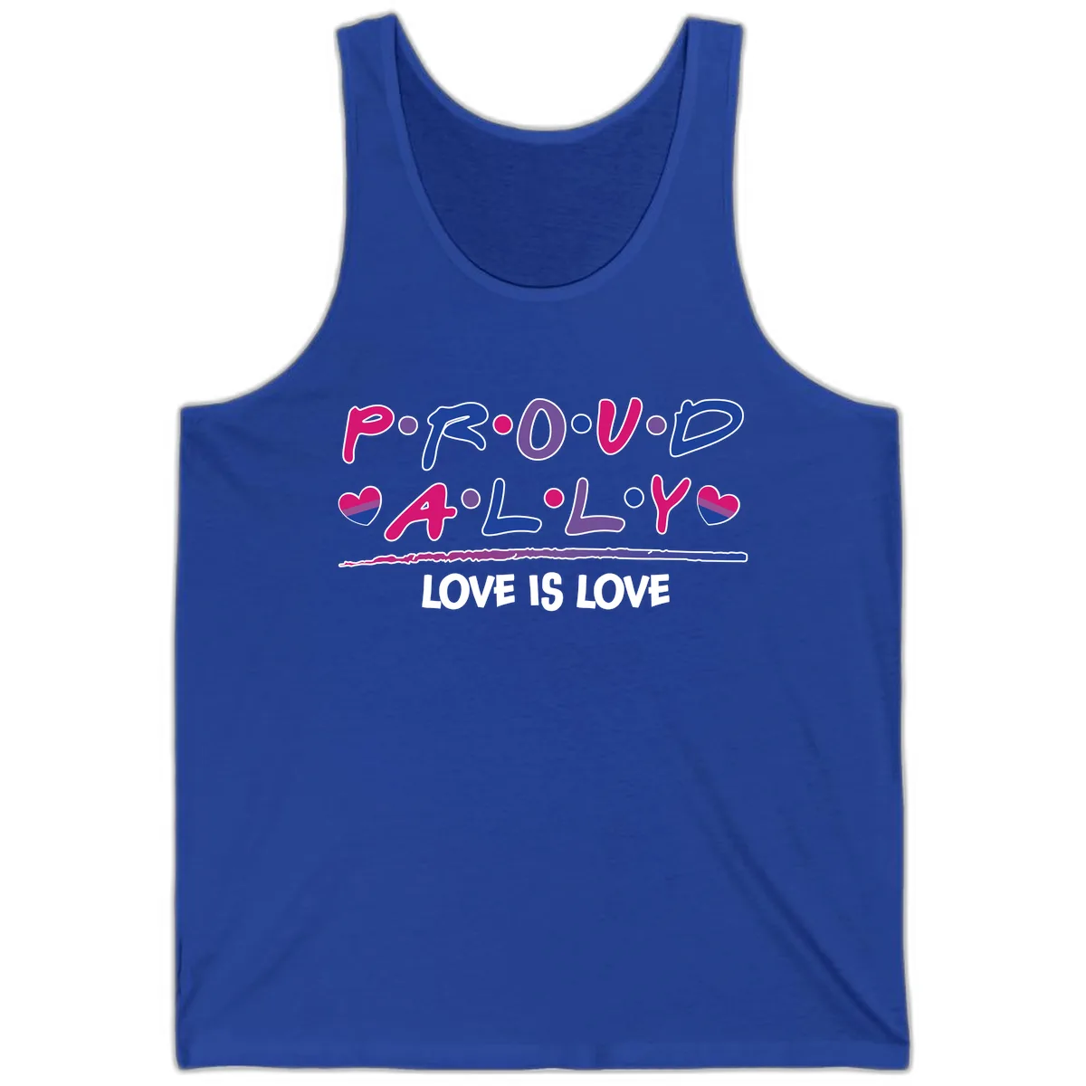 Proud For All Love Is Love Tank in True Royal