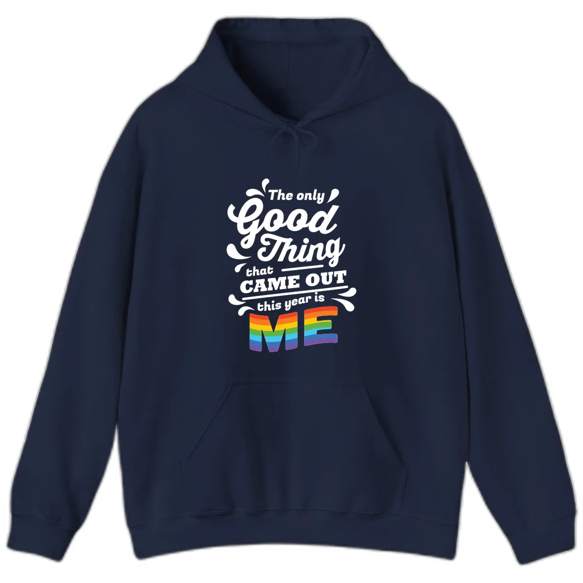 The Only Good Thing Pride Hoodie in Navy