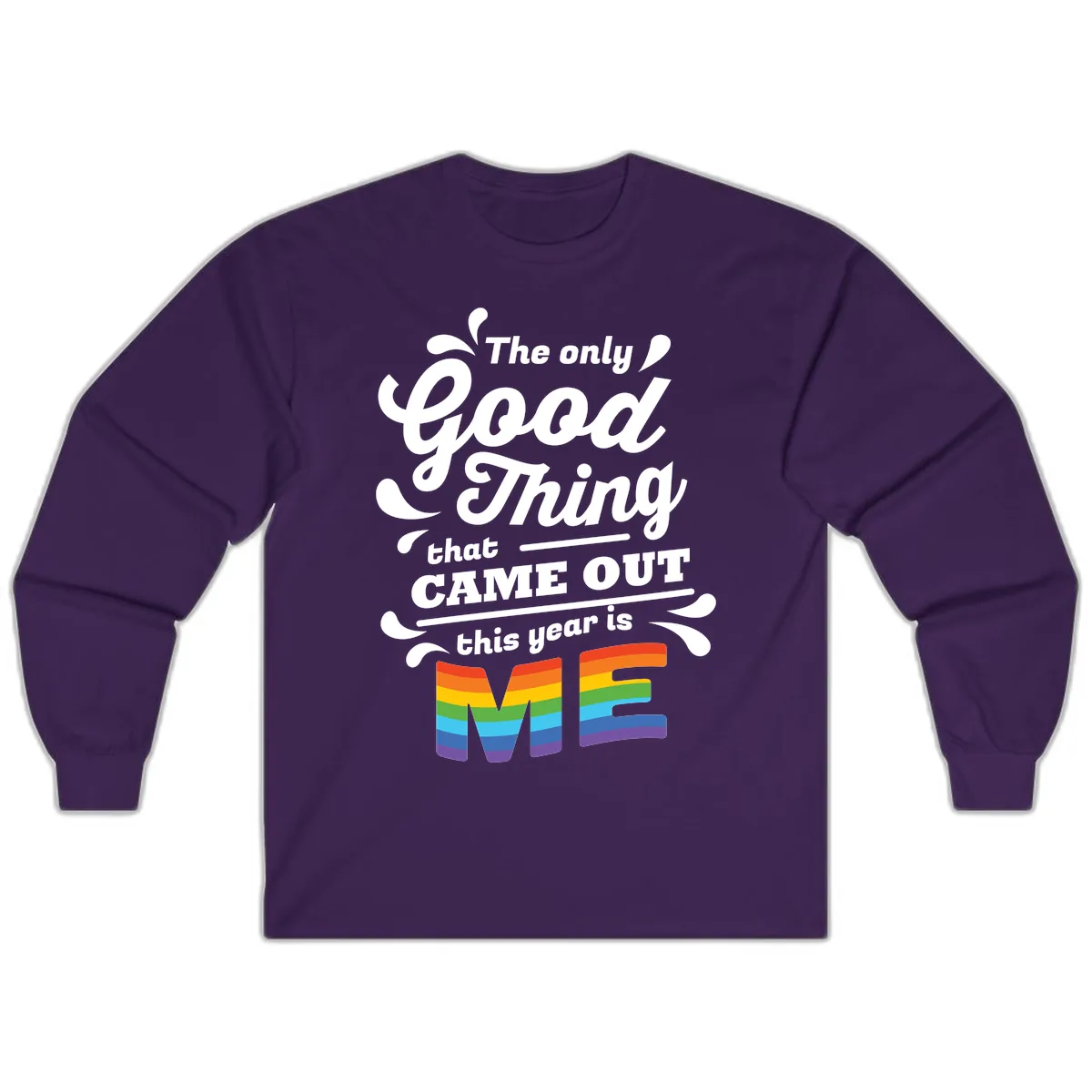 The Only Good Thing Pride Long Sleeve in Purple