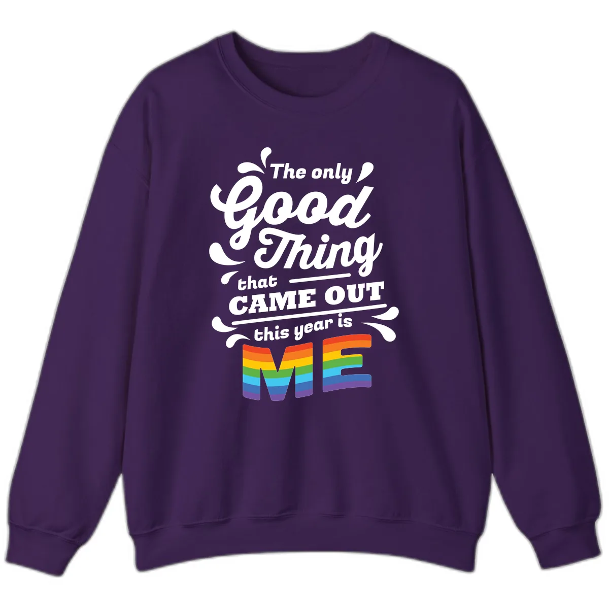 The Only Good Thing Pride Sweatshirt in Purple