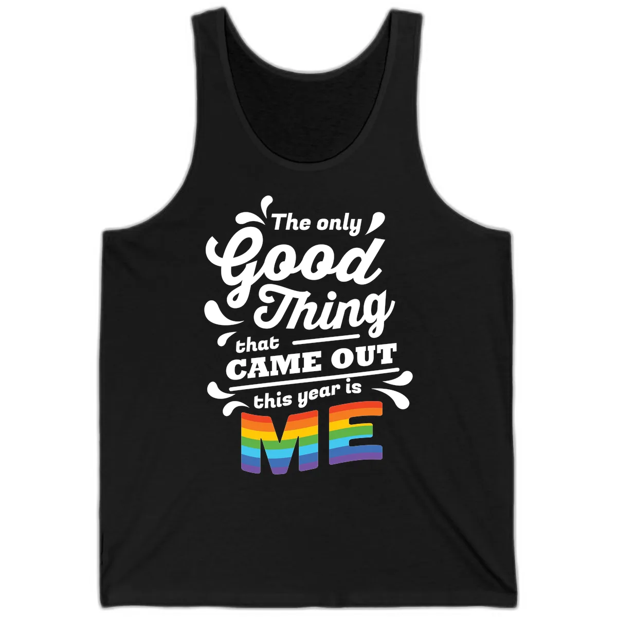 The Only Good Thing Pride Tank in Black
