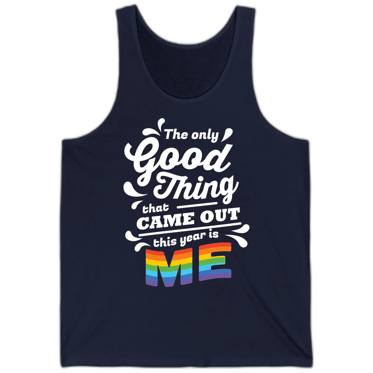 The Only Good Thing Pride Tank in Navy