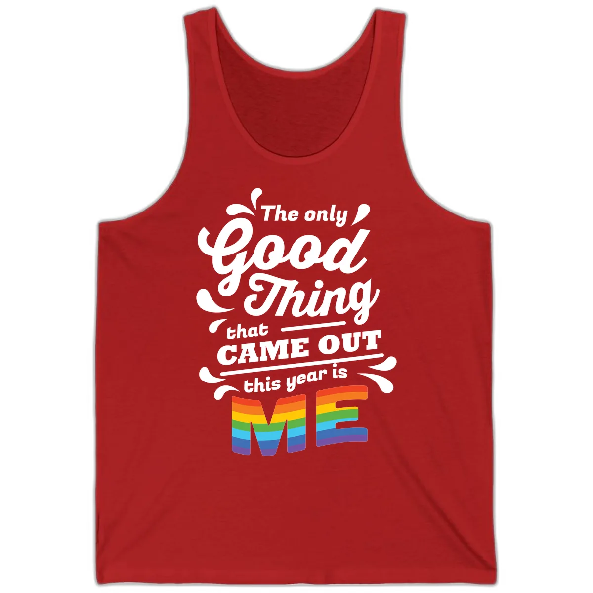 The Only Good Thing Pride Tank in Red