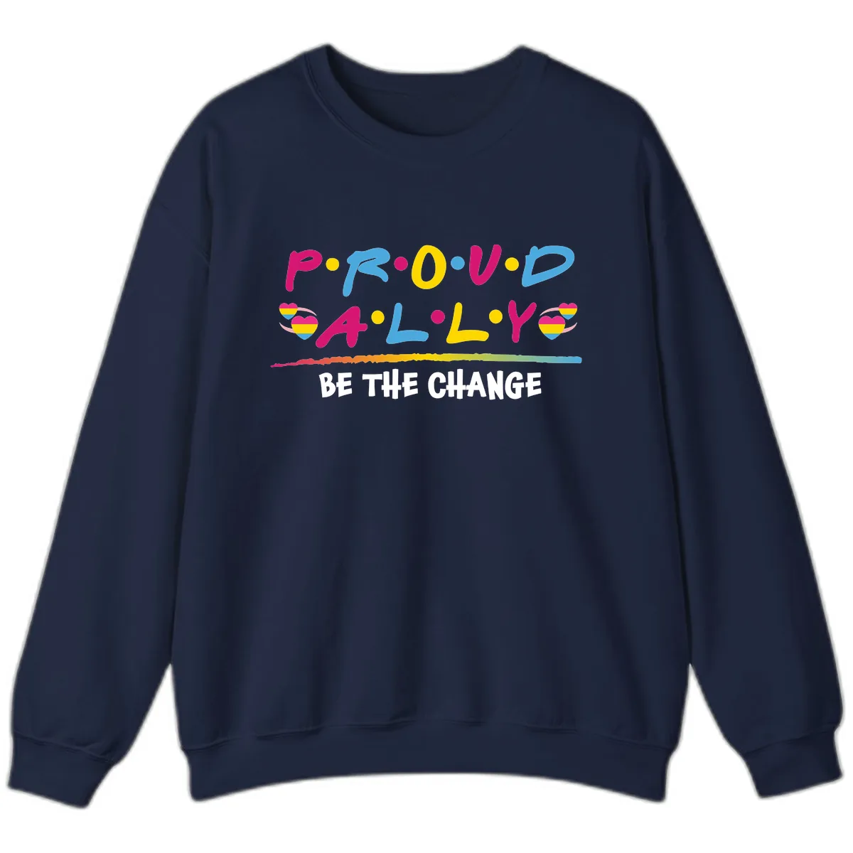 Pride Ally Love Graphic Sweatshirt in Navy