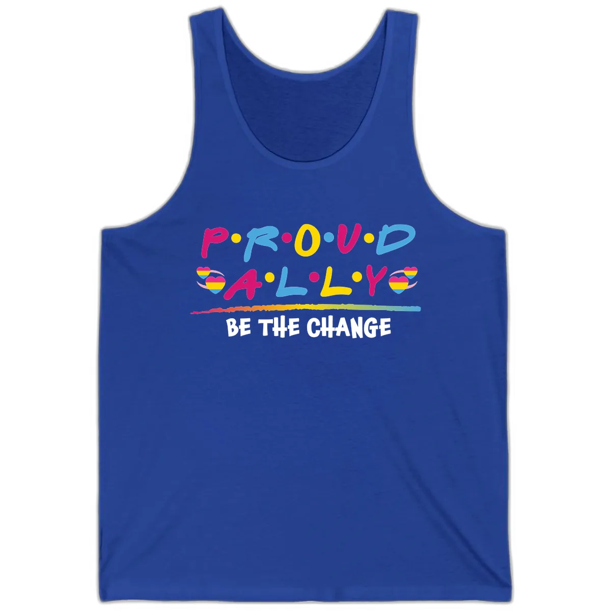 Pride Ally Love Graphic Tank in True Royal