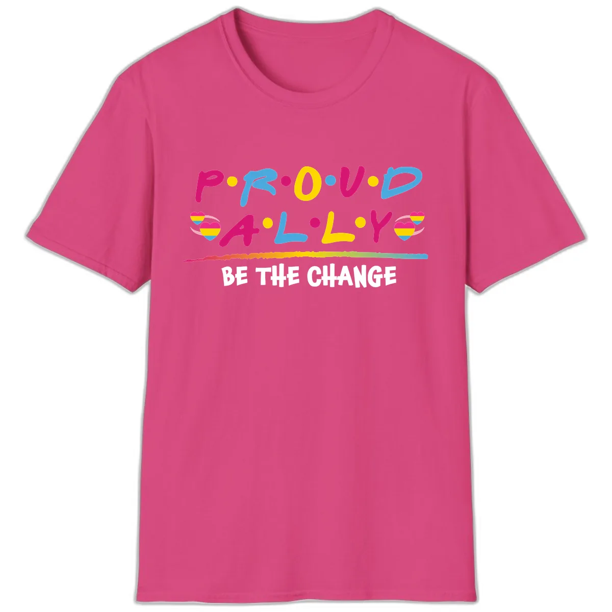 Pride Ally Love Graphic T-Shirt in Heliconia