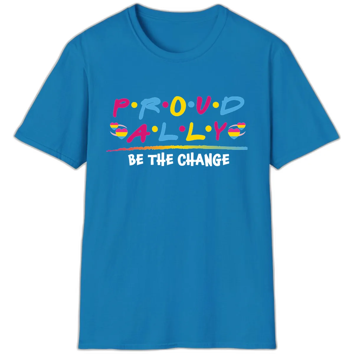 Pride Ally Love Graphic T-Shirt in Sapphire