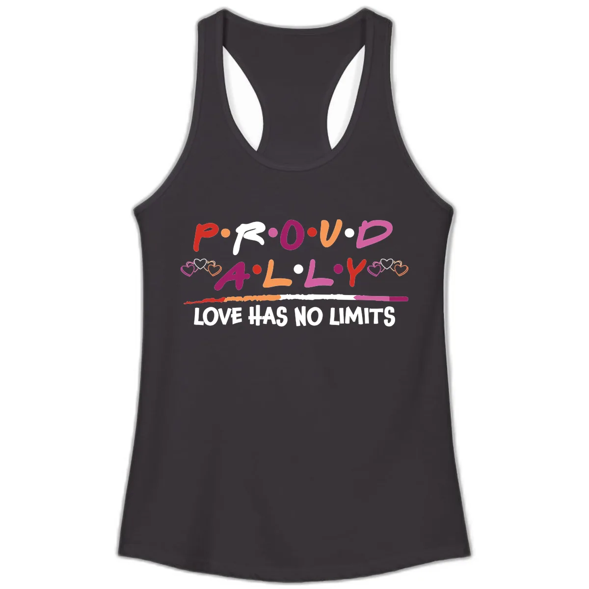 Proud Ally Love Has No Limits Ladies Tank in Black
