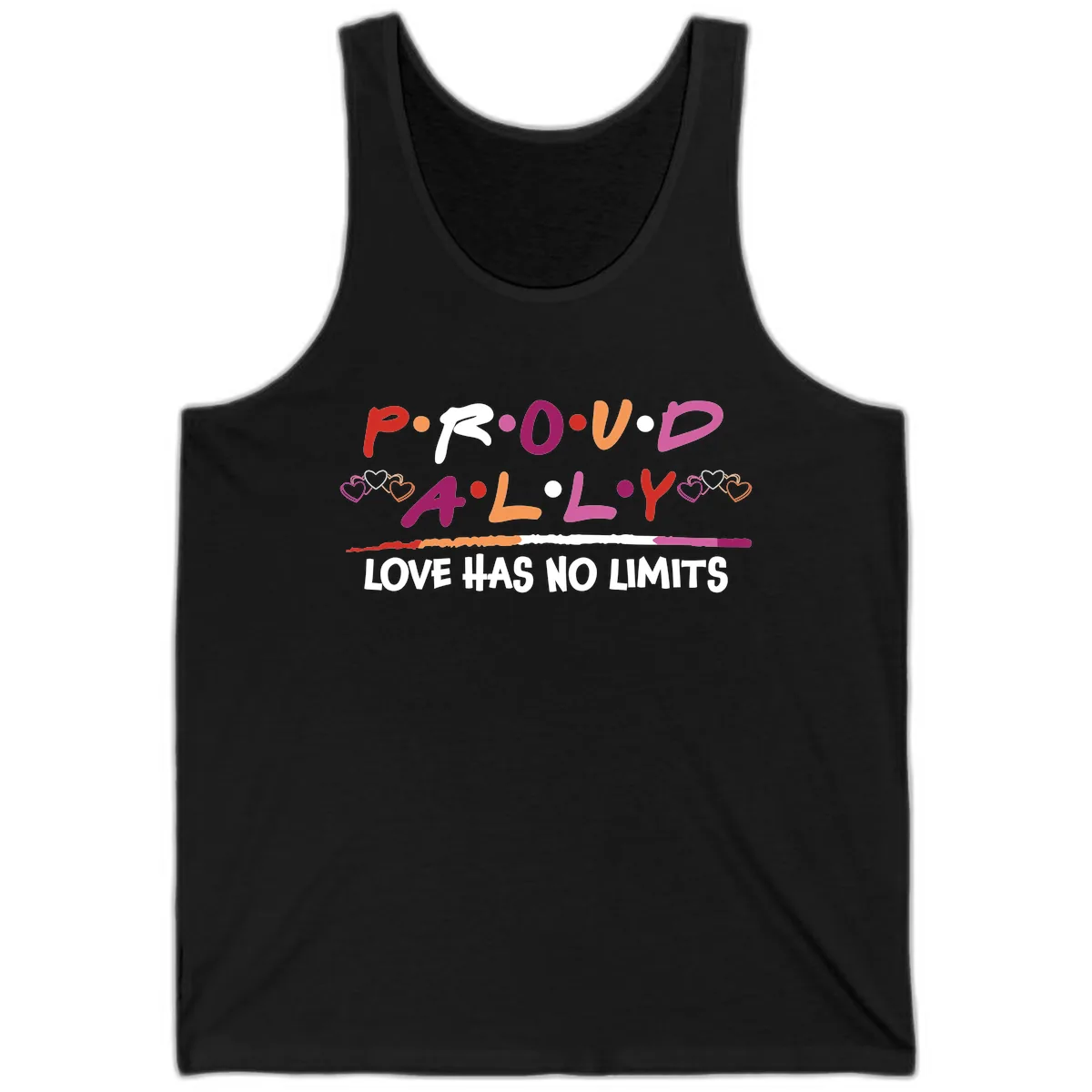 Proud Ally Love Has No Limits Tank in Black
