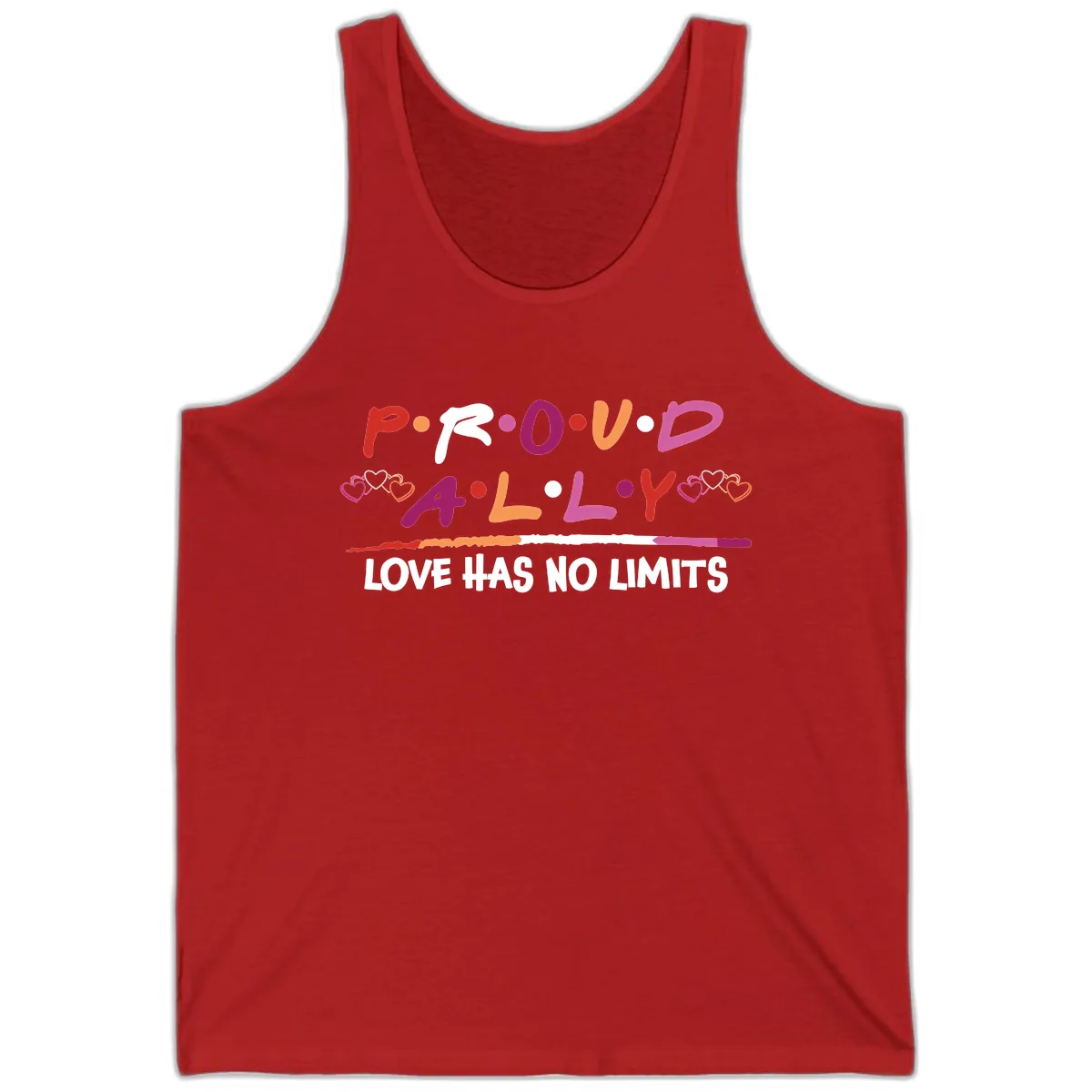 Proud Ally Love Has No Limits Tank in Red