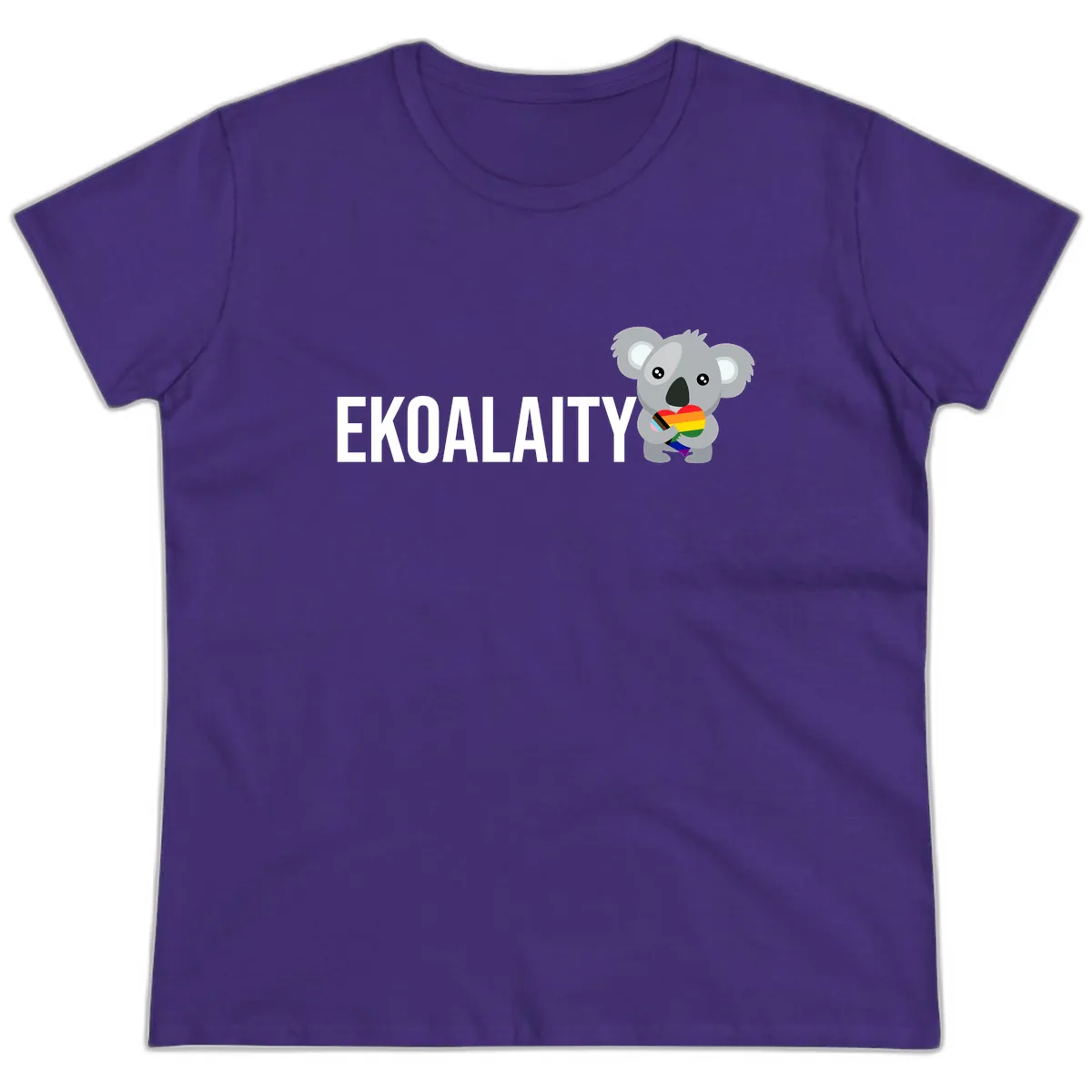 Equality Koala Pride Ladies Tee in Purple
