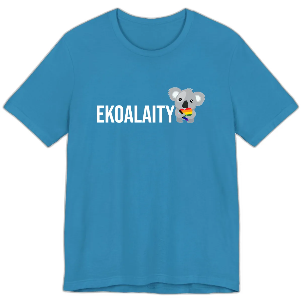 Equality Koala Pride Premium T-Shirt in Aqua