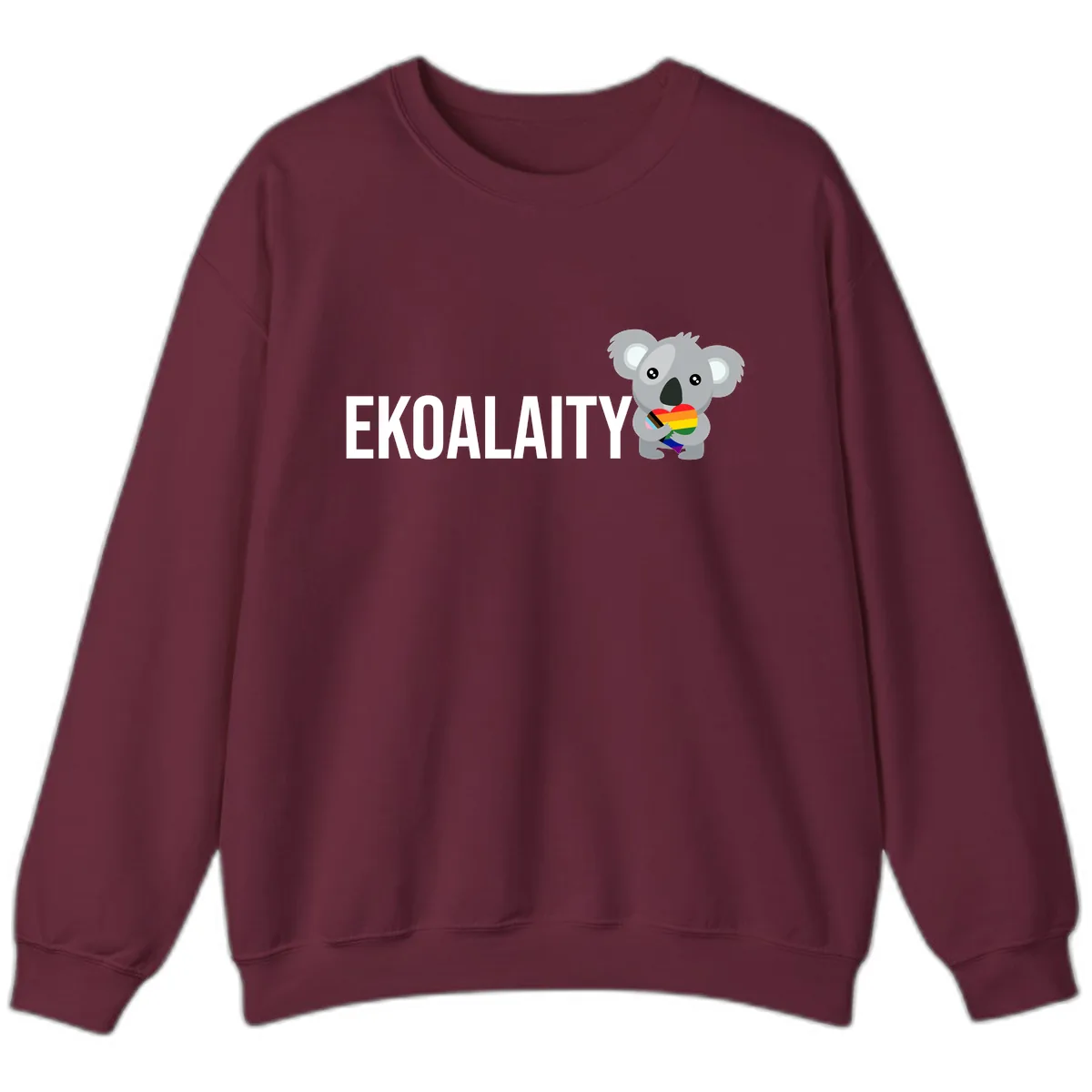 Equality Koala Pride Sweatshirt in Maroon