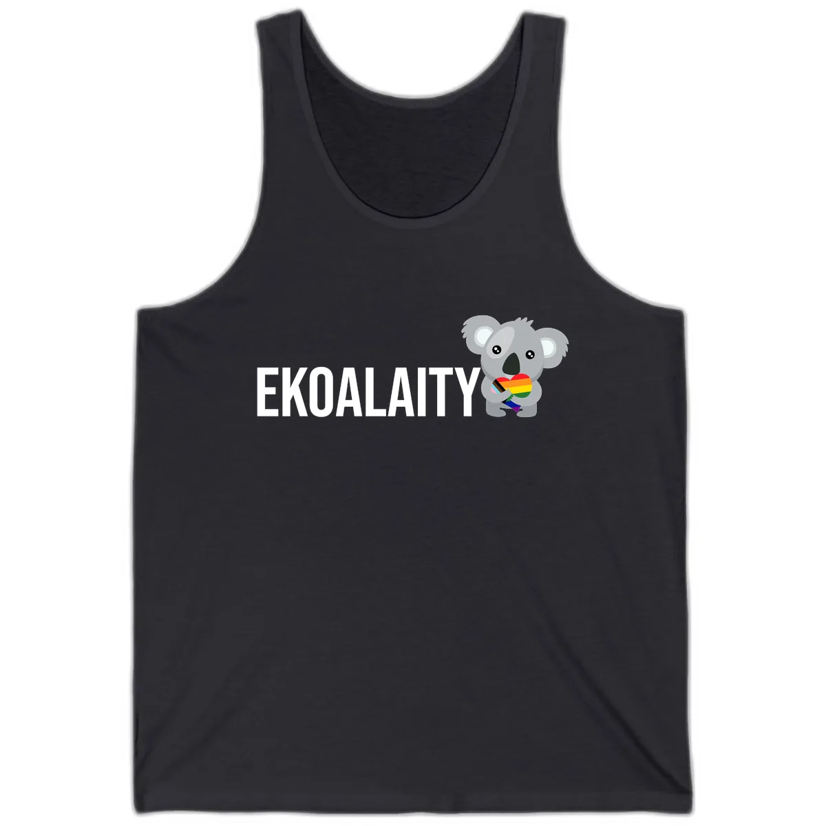 Equality Koala Pride Tank in Dark Grey