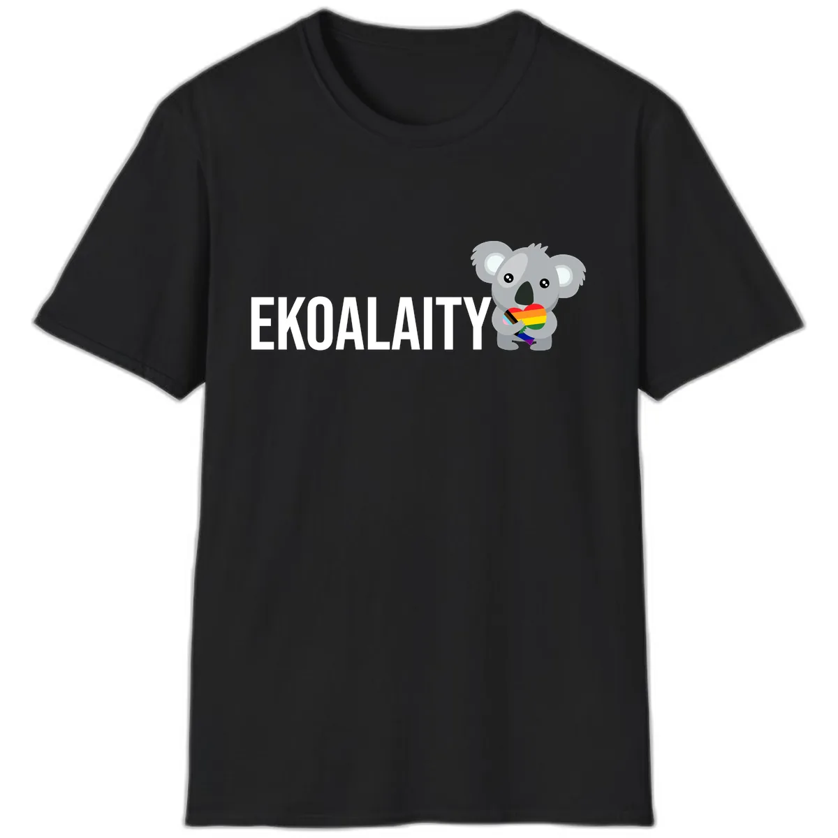 Equality Koala Pride T-Shirt in Black