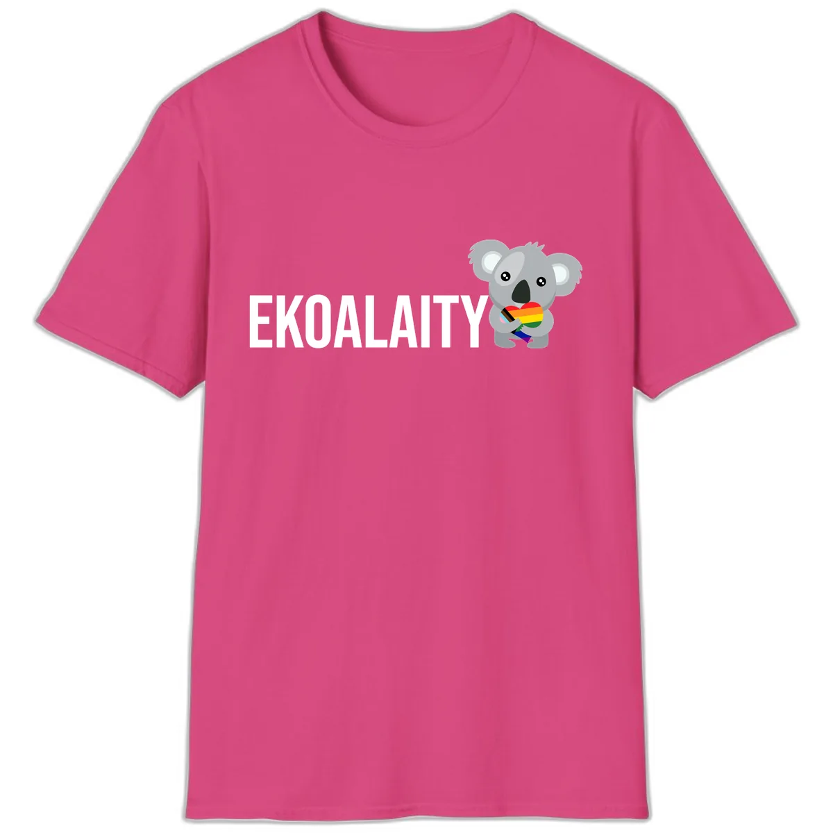 Equality Koala Pride T-Shirt in Heliconia