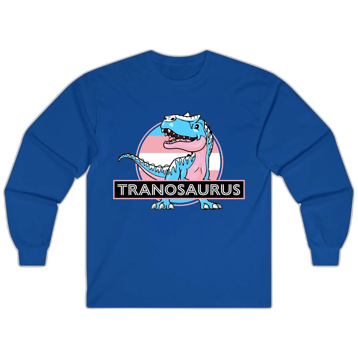 Tranosaurus Pride Dinosaur Long Sleeve in Royal
