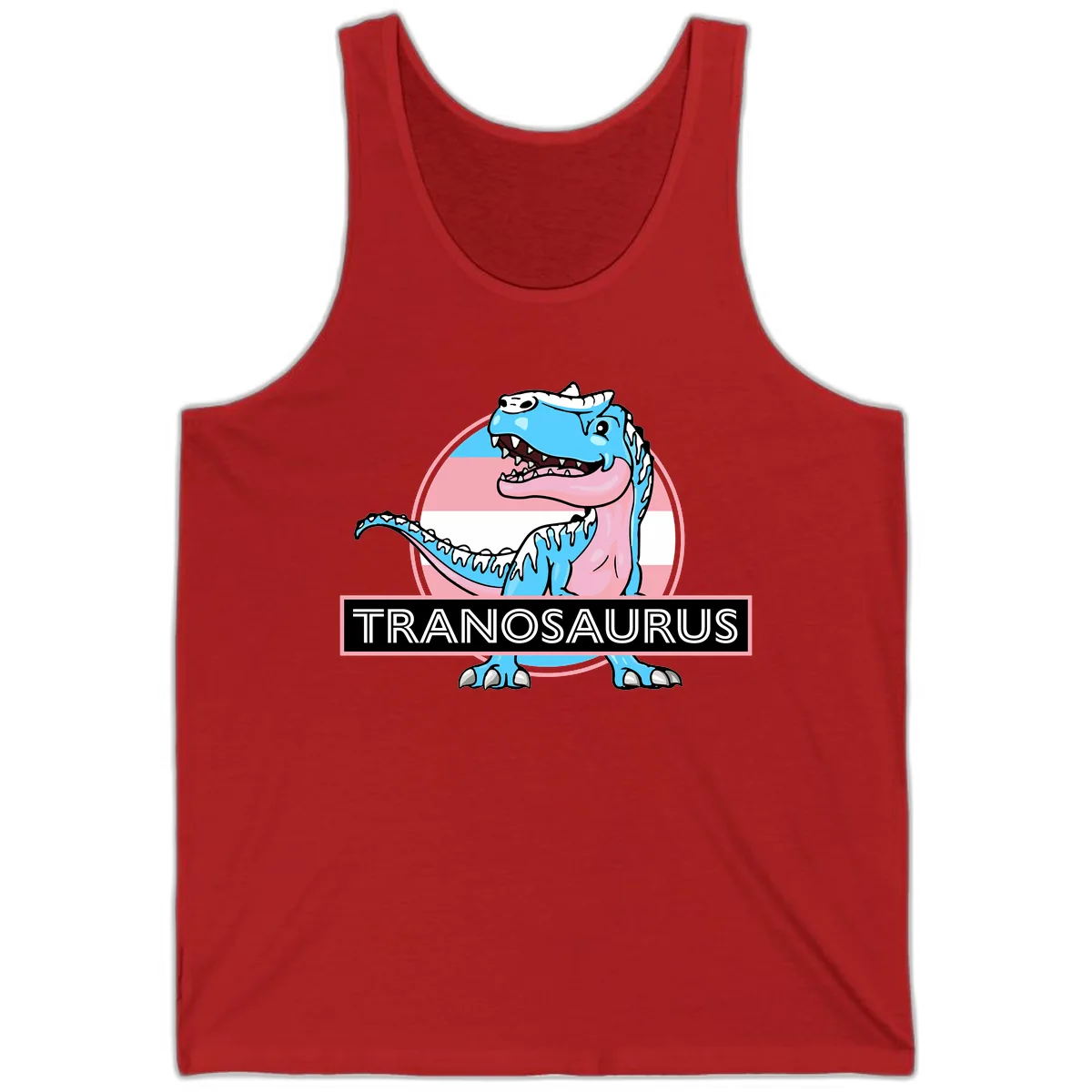 Tranosaurus Pride Dinosaur Tank in Red