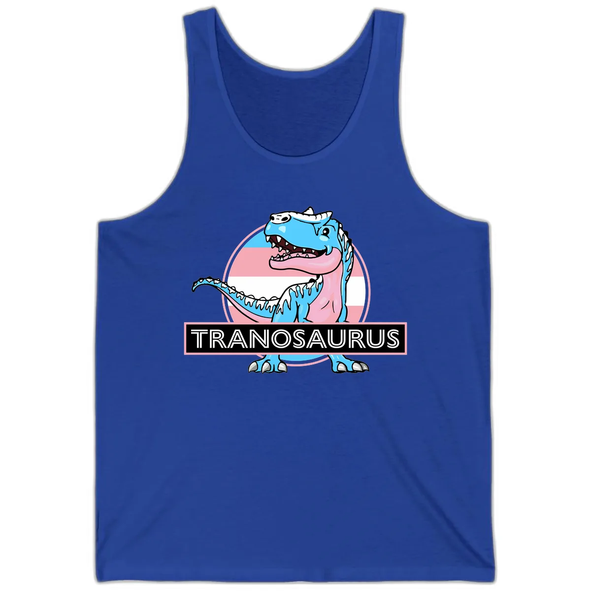 Tranosaurus Pride Dinosaur Tank in True Royal