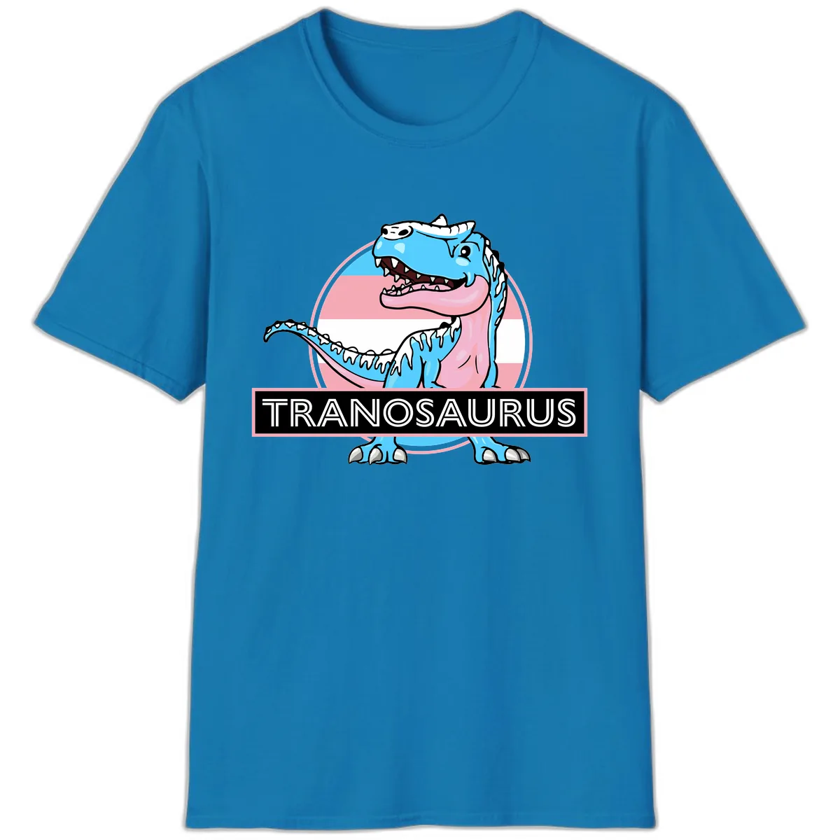 Tranosaurus Pride Dinosaur T-Shirt in Sapphire