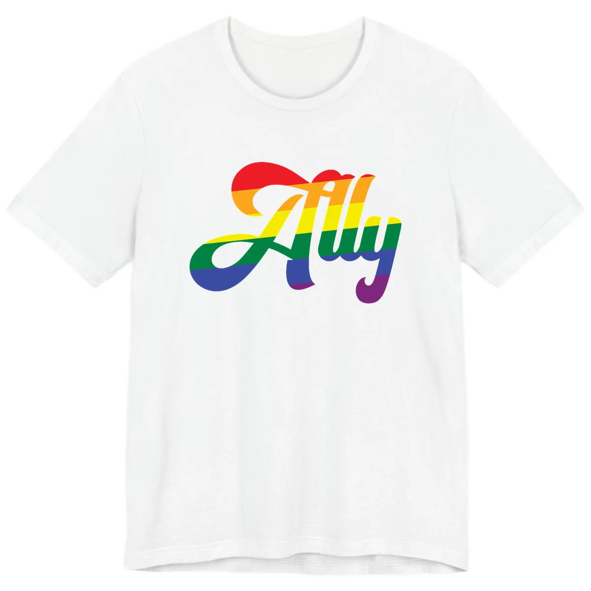 Rainbow Pride Joy Celebration Premium T-Shirt in White