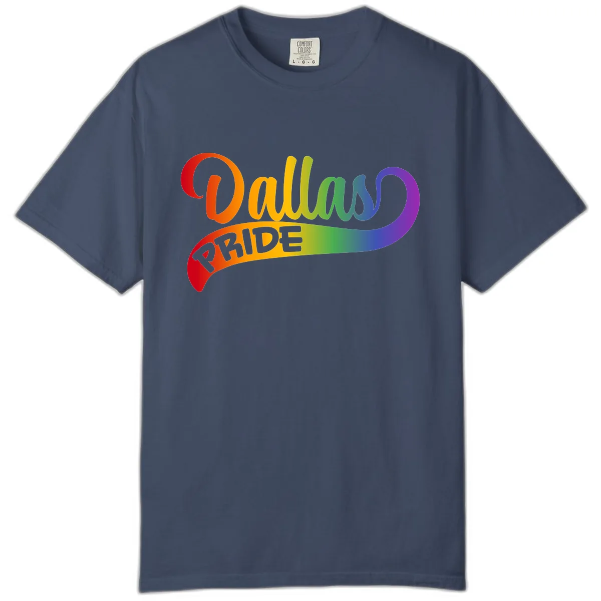 Equality Rainbow Pride Design Comfort Color in Midnight
