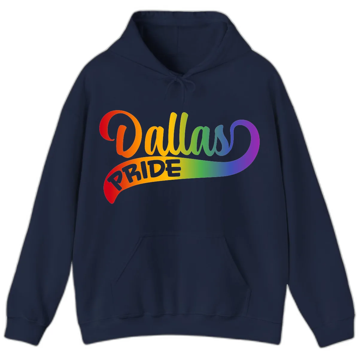 Equality Rainbow Pride Design Hoodie in Navy