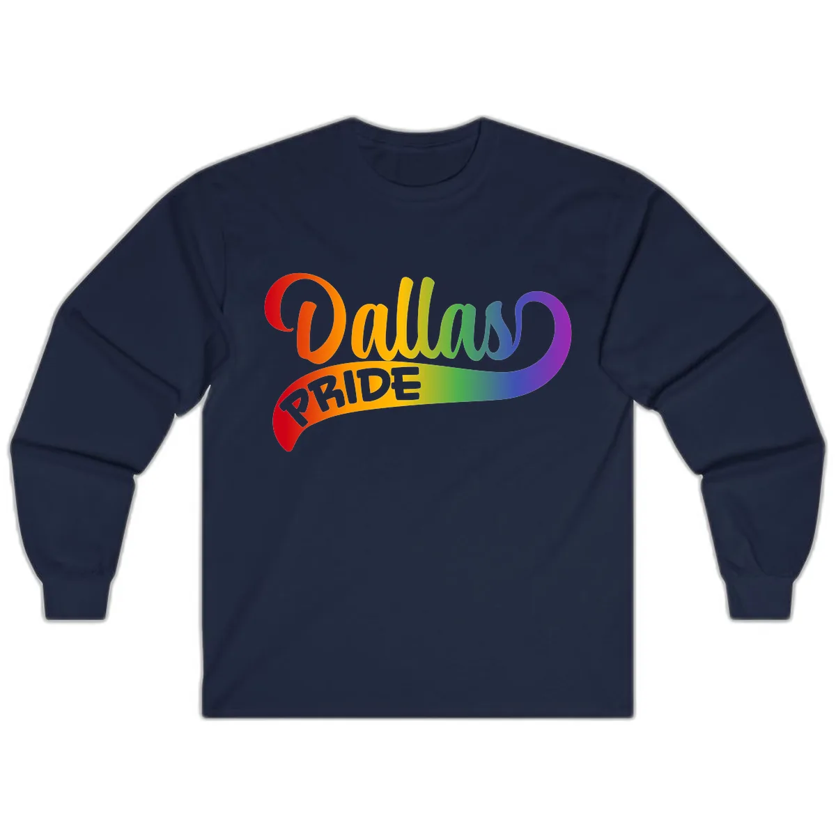 Equality Rainbow Pride Design Long Sleeve in Navy