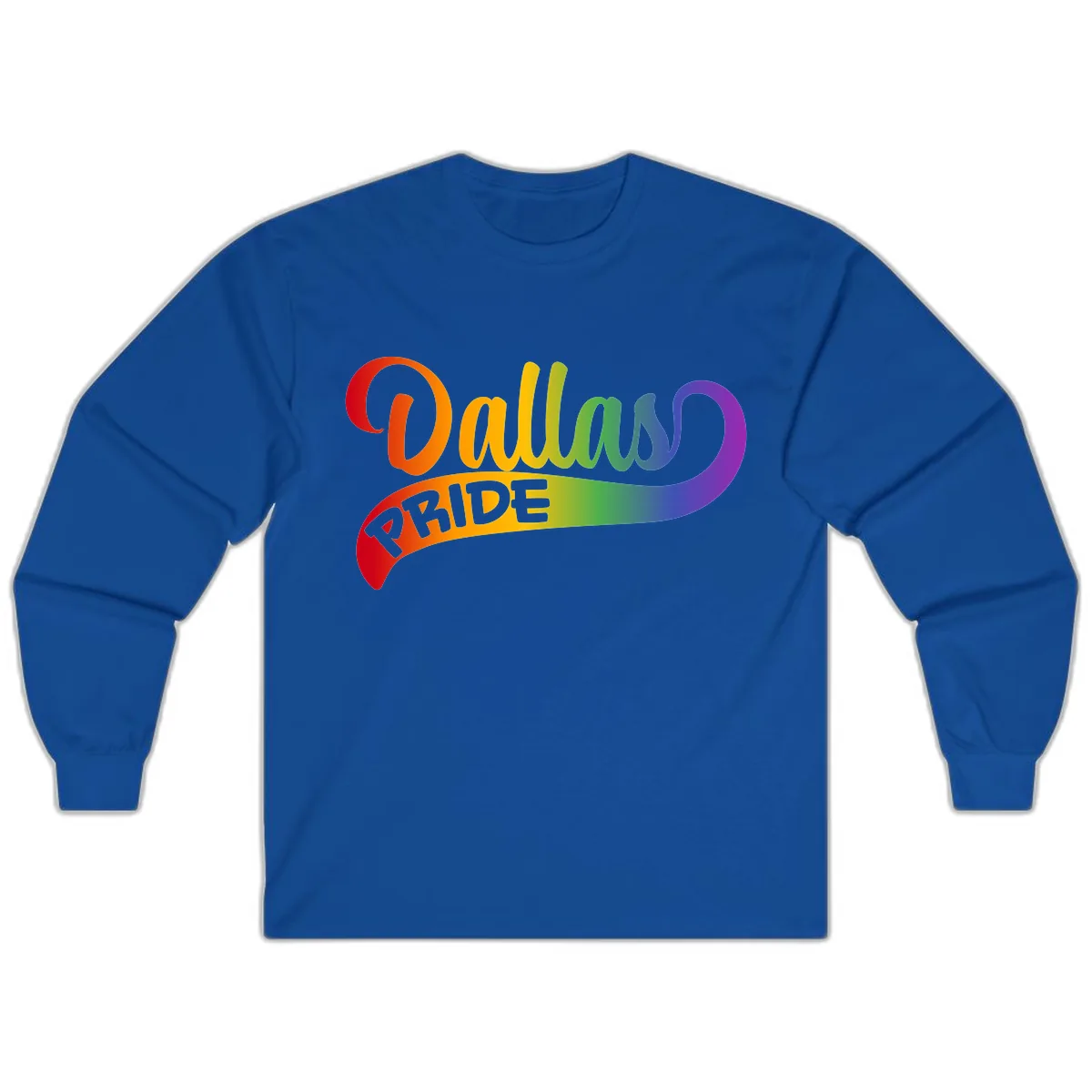 Equality Rainbow Pride Design Long Sleeve in Royal