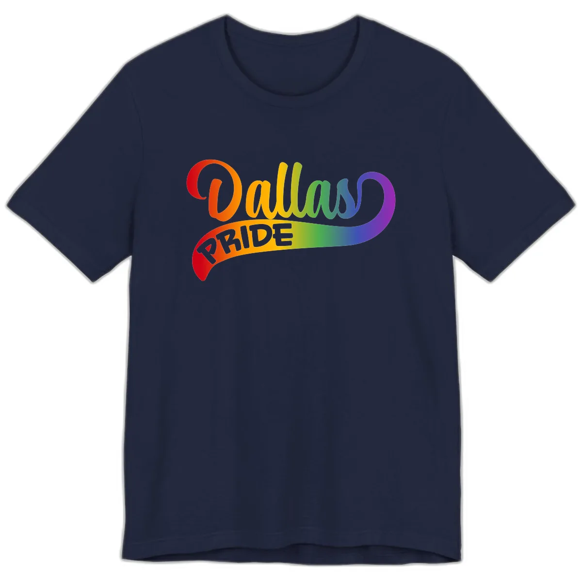 Equality Rainbow Pride Design Premium T-Shirt in Navy
