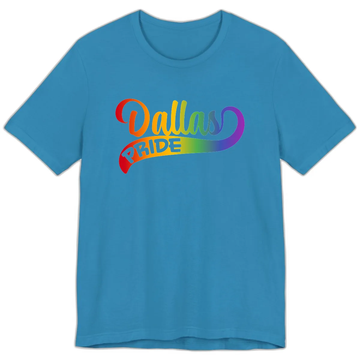 Equality Rainbow Pride Design Premium T-Shirt in Aqua
