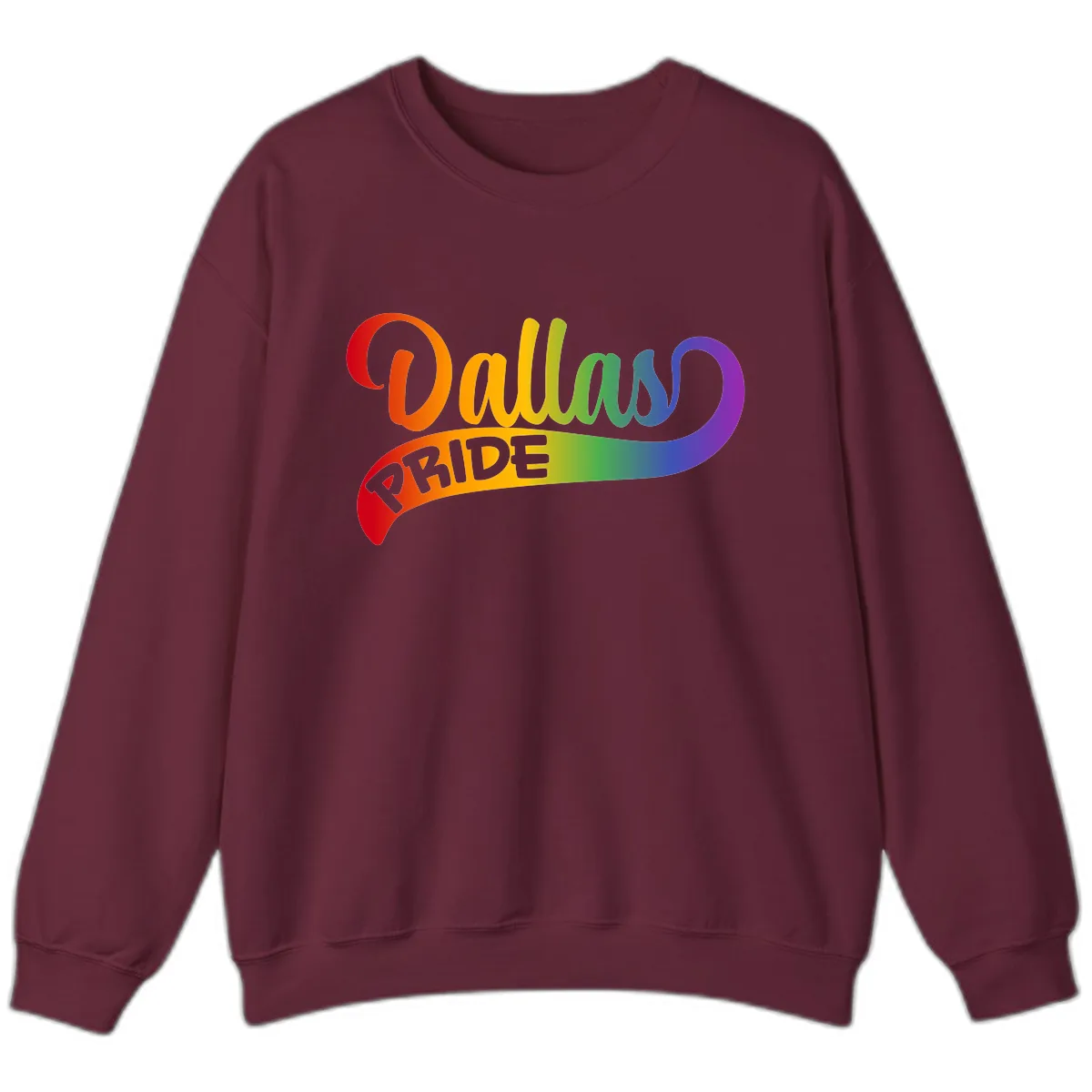 Equality Rainbow Pride Design Sweatshirt in Maroon