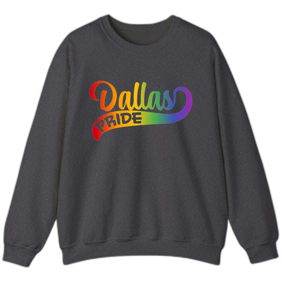 Equality Rainbow Pride Design Sweatshirt in Dark Heather