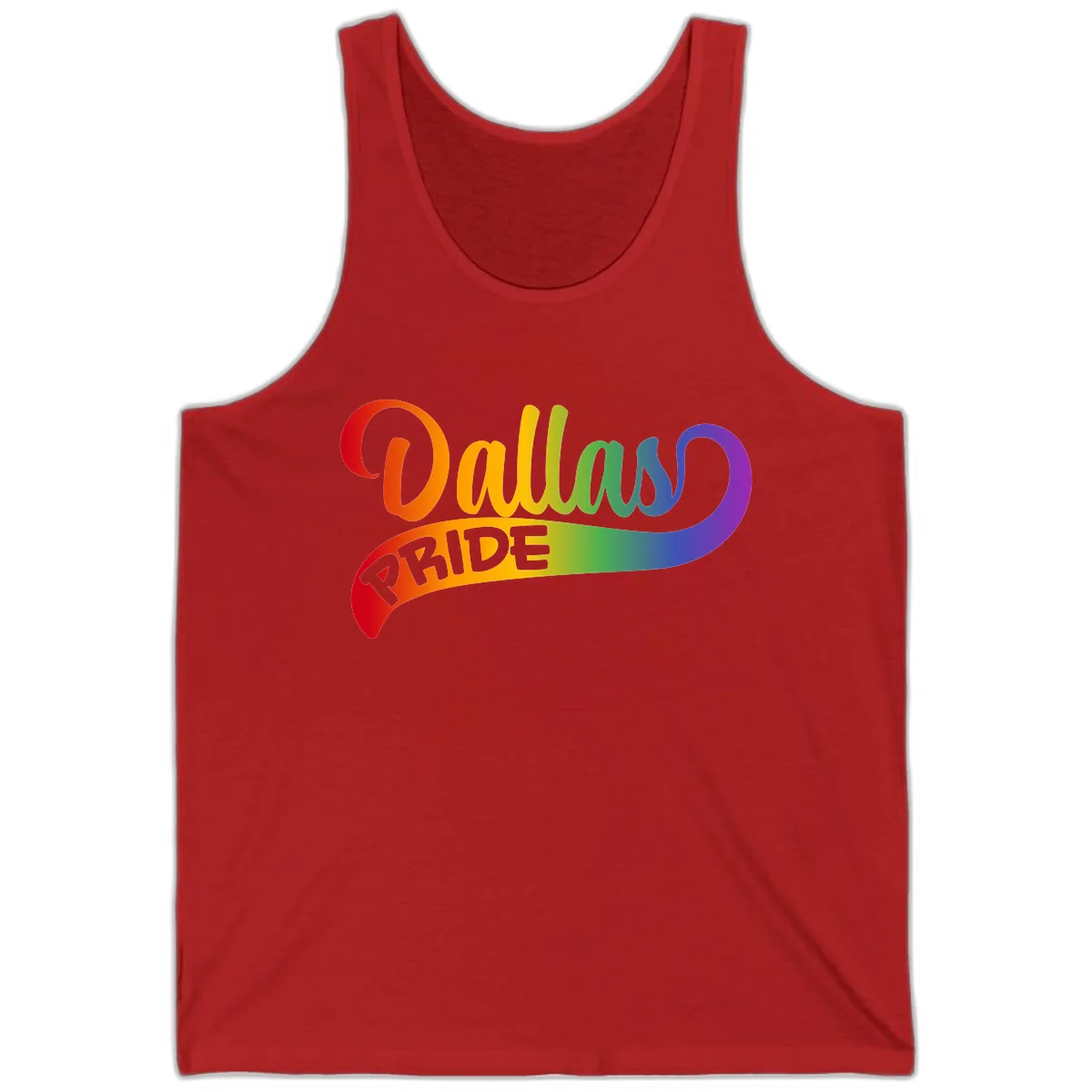 Equality Rainbow Pride Design Tank in Red