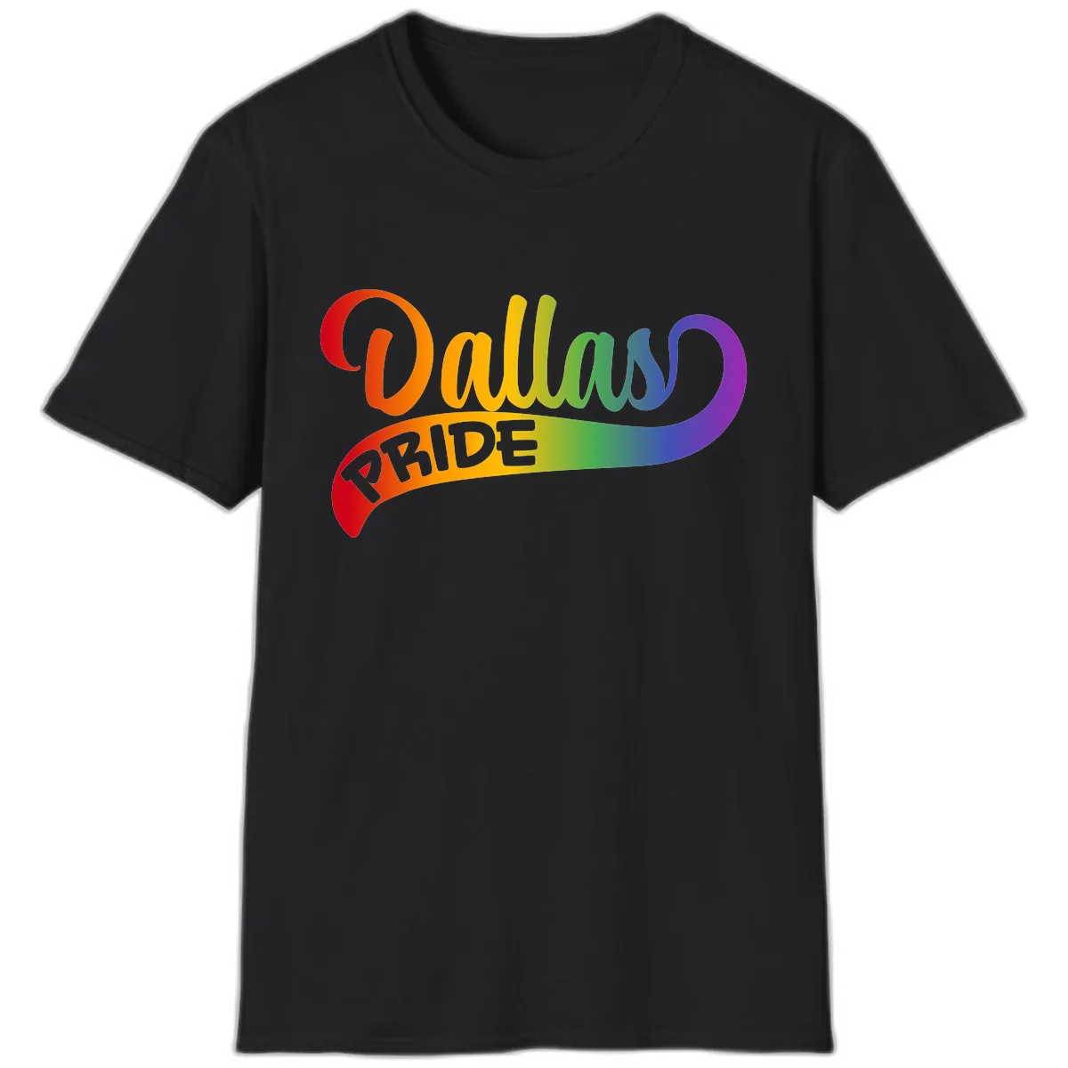 Equality Rainbow Pride Design T-Shirt in Black