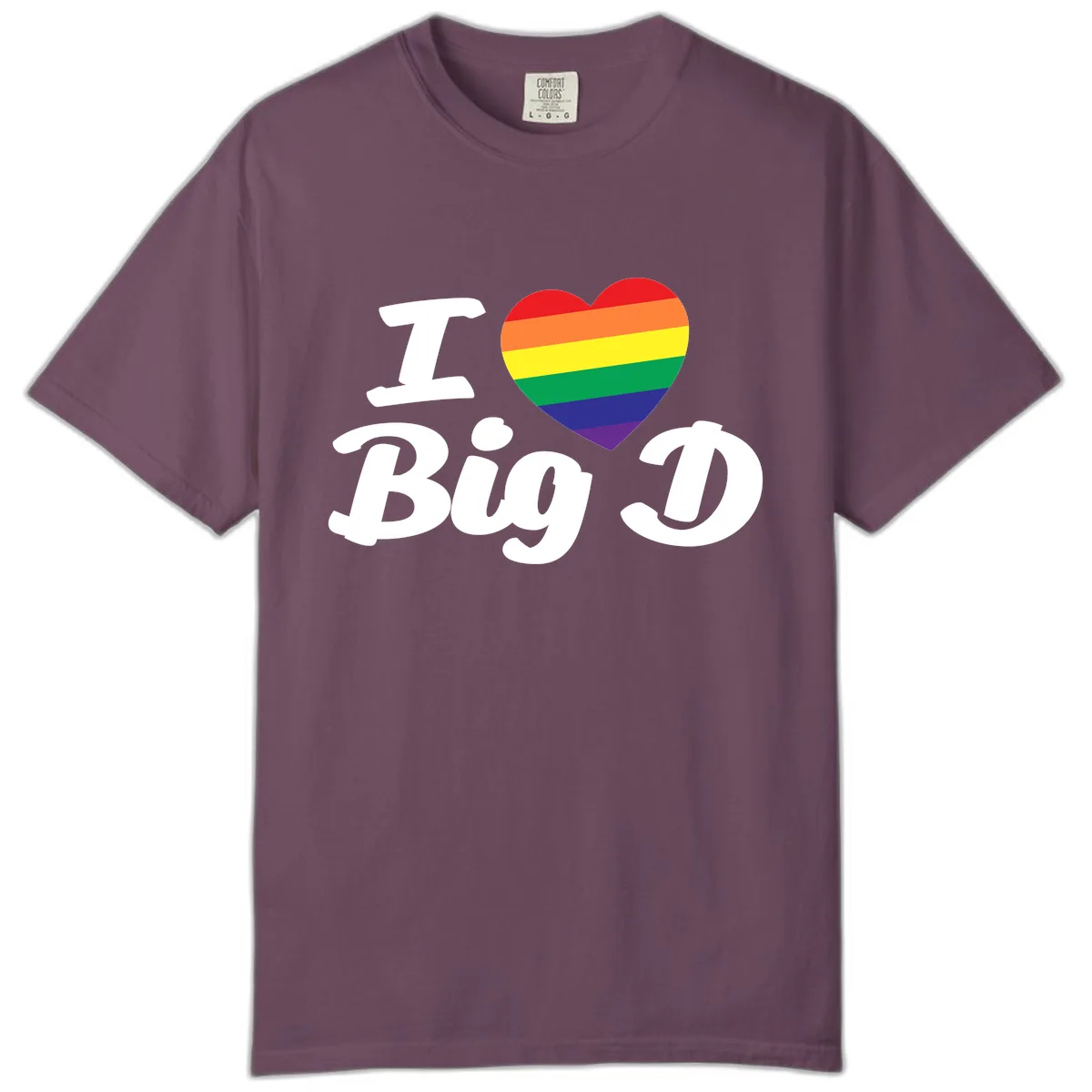 I Love Big D Pride Comfort Color in Berry