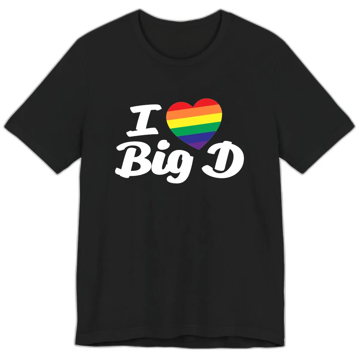 I Love Big D Pride Premium T-Shirt in Black