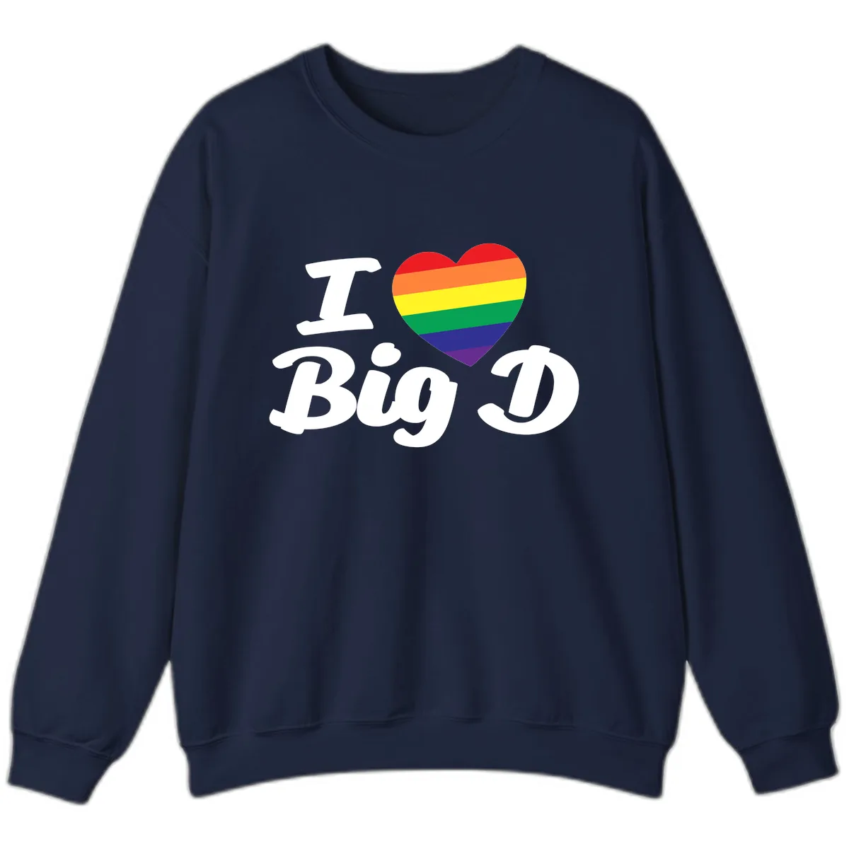 I Love Big D Pride Sweatshirt in Navy