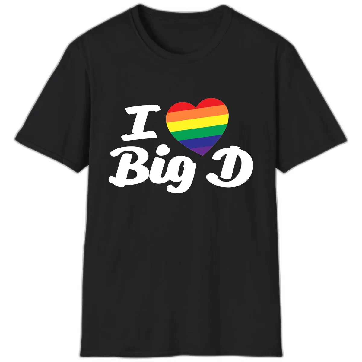 I Love Big D Pride T-Shirt in Black