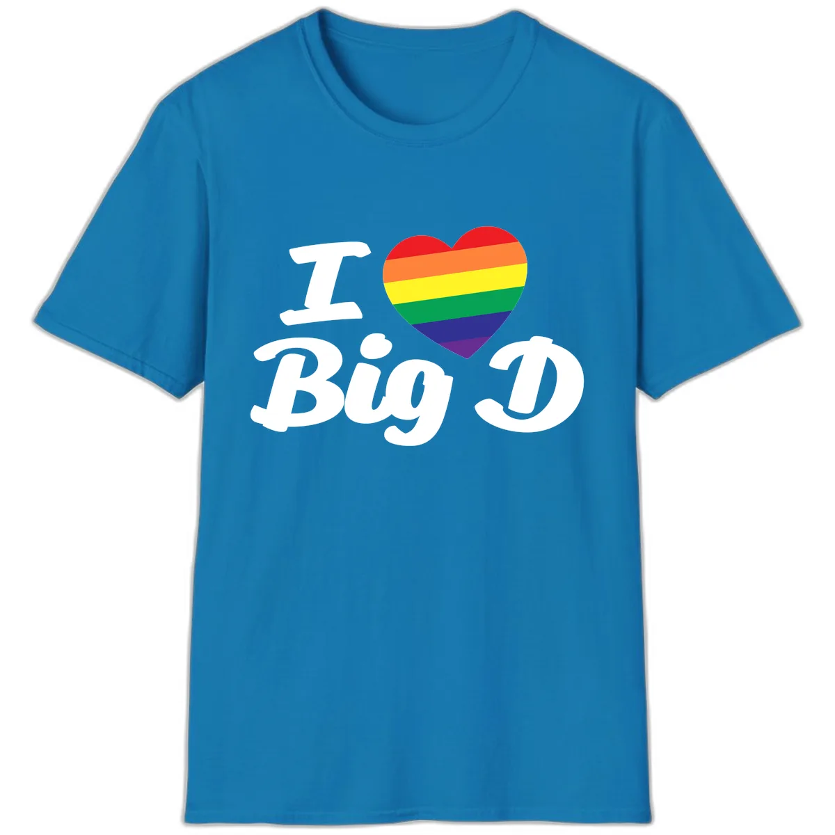 I Love Big D Pride T-Shirt in Sapphire