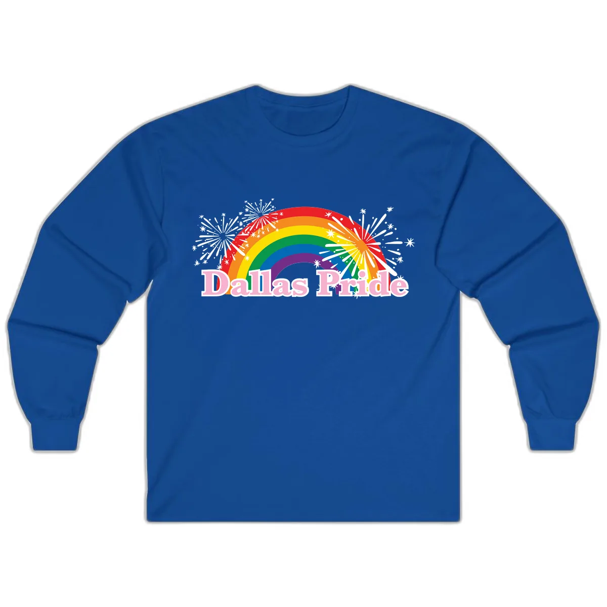 Dallas Pride Rainbow Celebration Long Sleeve in Royal