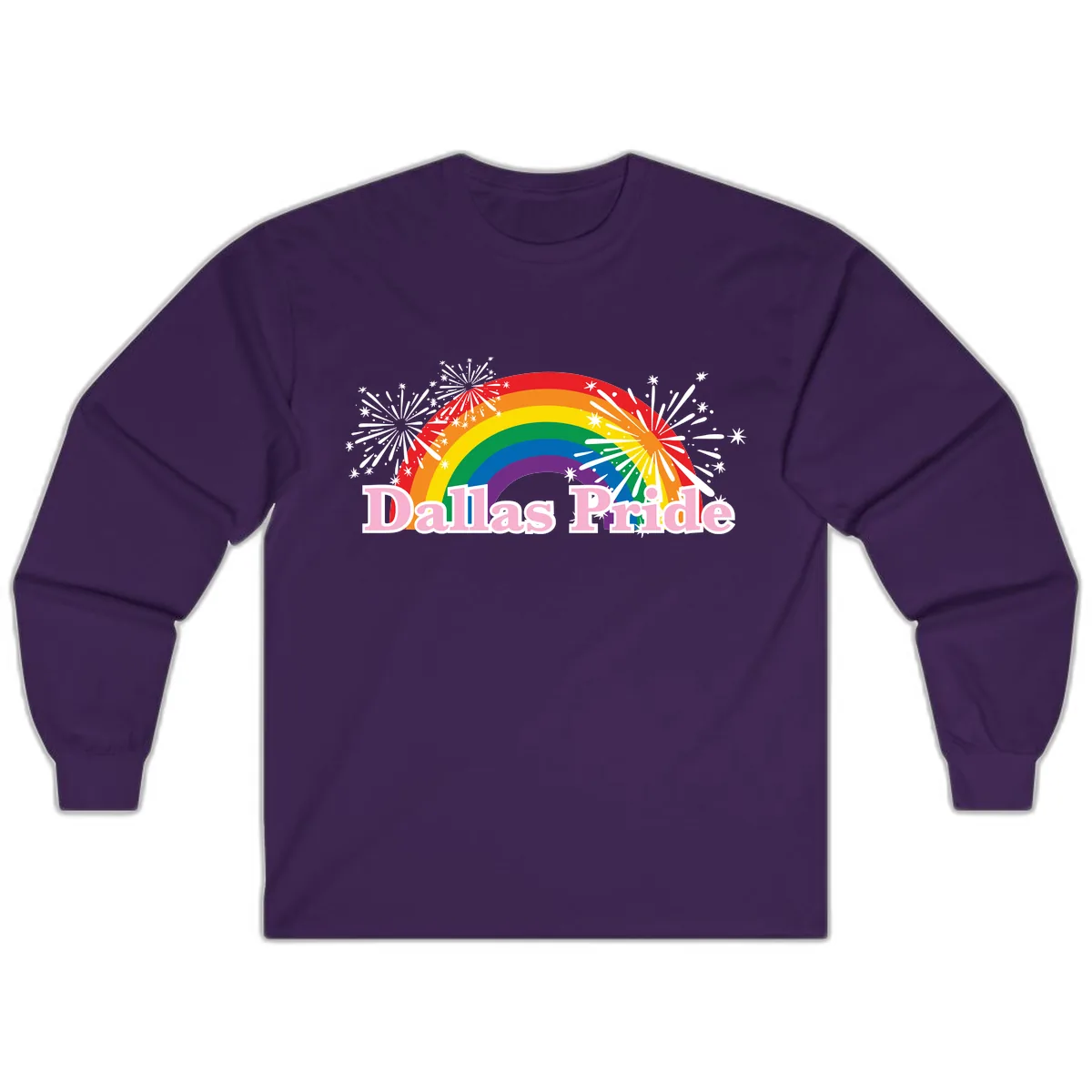 Dallas Pride Rainbow Celebration Long Sleeve in Purple