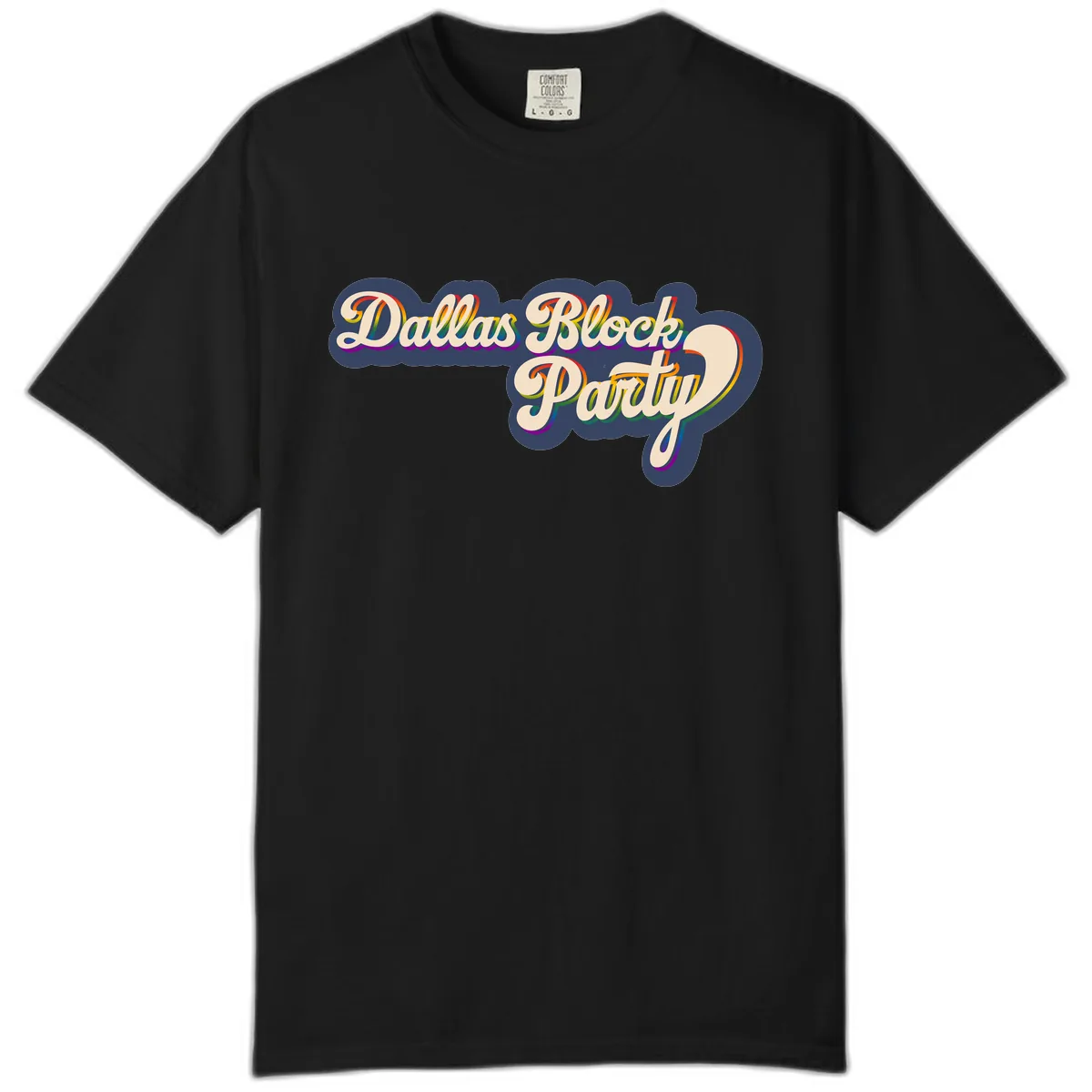 Dallas Block Party Comfort Color in Black