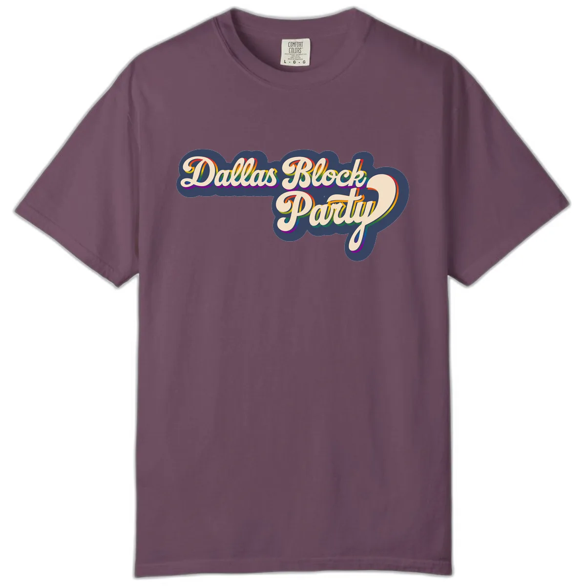 Dallas Block Party Comfort Color in Berry
